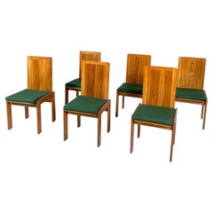 Mid-Century Modern Set of 6 Dining Chairs by Romanutti, Italy, 1970s