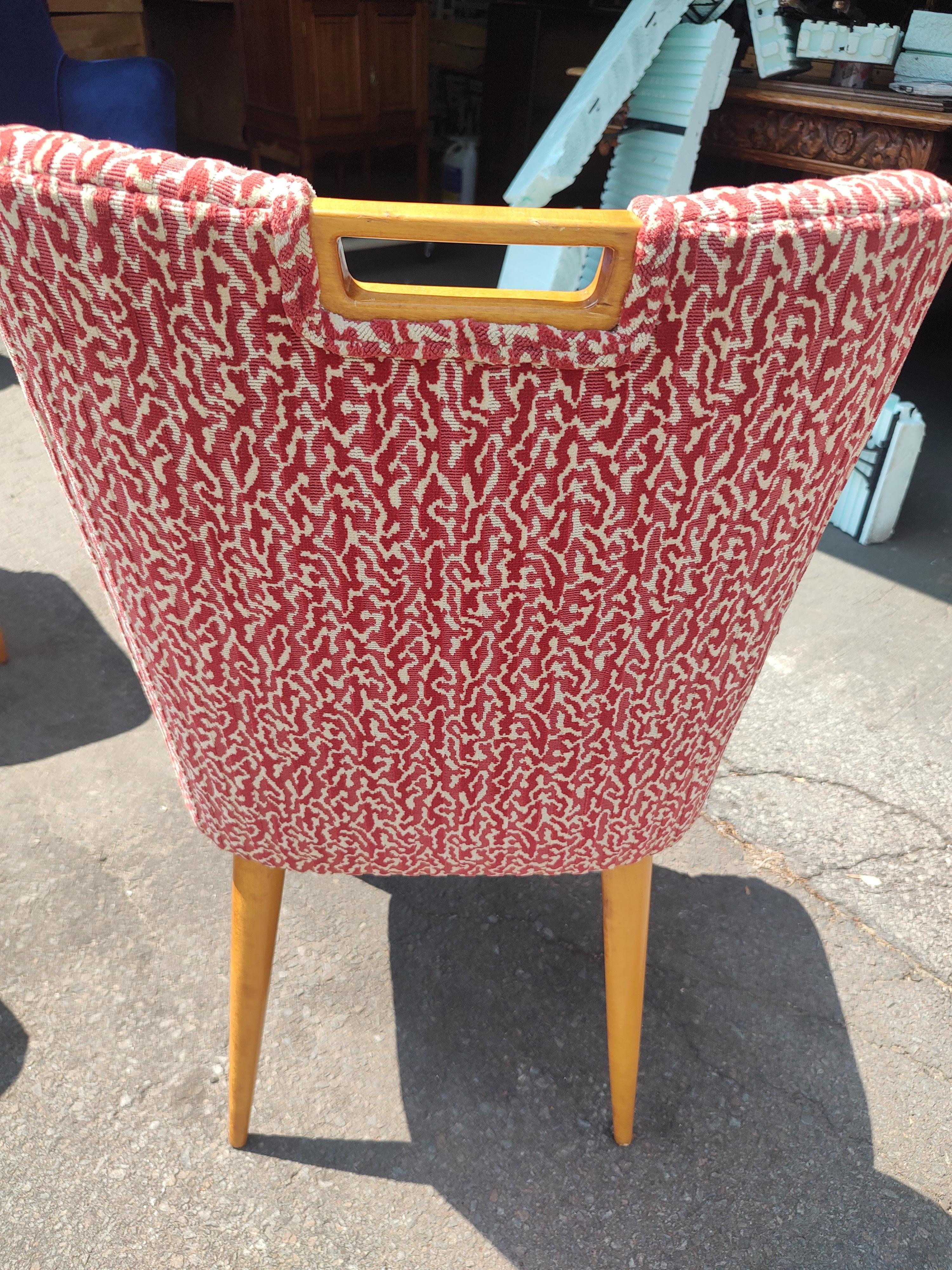The Moderns Set 6 Upholstered Dining Chairs Tommi Parzinger for Charak en vente 4