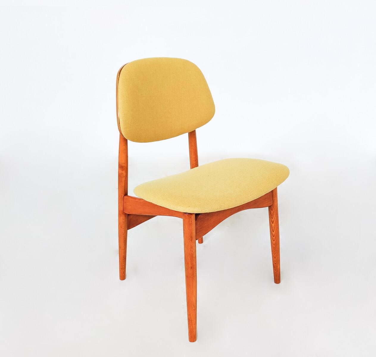 Mid-20th Century Mid-Century Modern Set of 6 Dining Chairs, Italy, 1960s For Sale