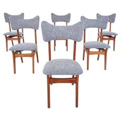 Mid-Century Modern Set of 6 Dining Chairs Model S3 by Alfred Hendrickx, Belgium