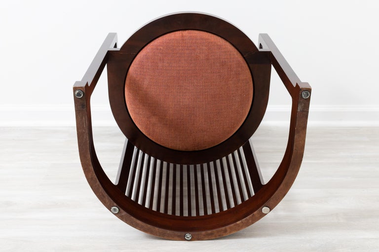 Mid-Century Modern Set of 6 Frank Lloyd Wright Barrel Dining Chair by ...
