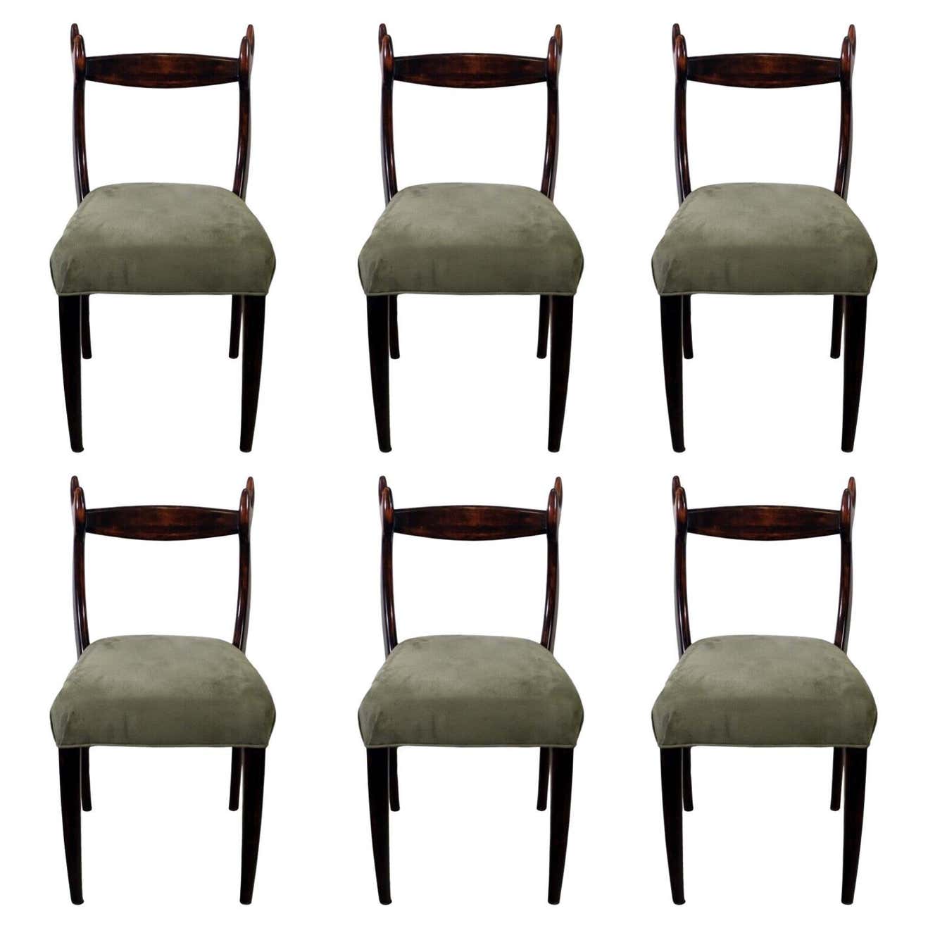 Mid Century Modern Set of 6 Rosewood My Dear Chairs by Dialogica For ...