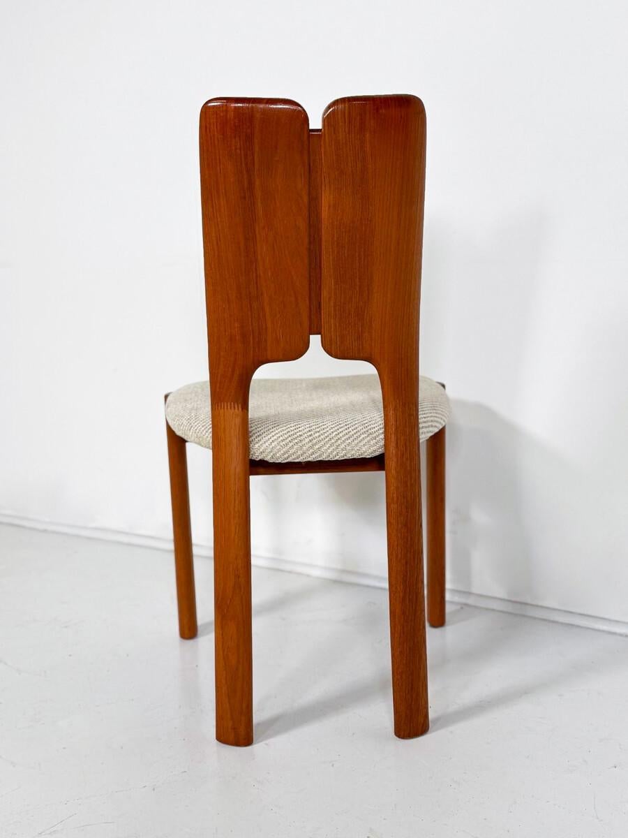 Tessuto Set di 6 sedie scandinave di metà secolo, anni '60 in vendita