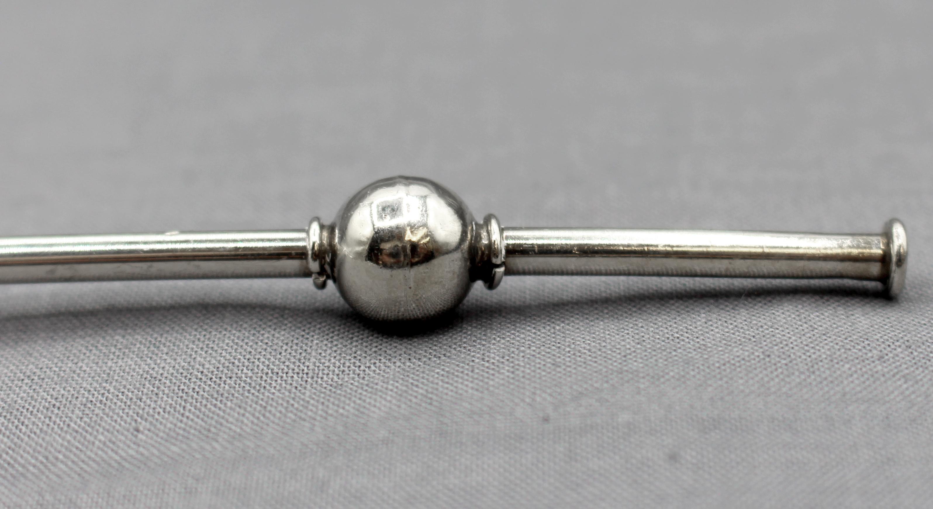 XX secolo Set di 6 cucchiai da tavola in argento Sterling probabilmente messicani, in stile Mid-Century Modern in vendita