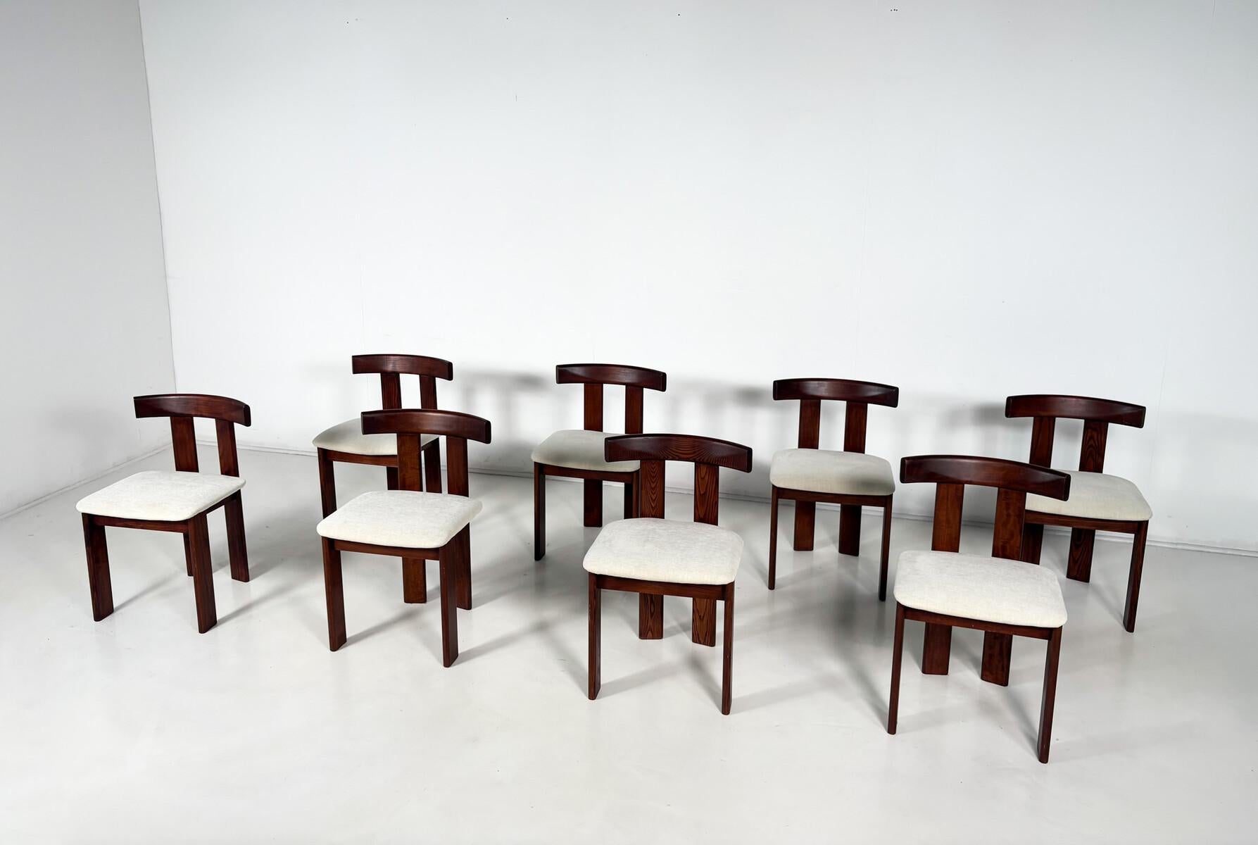 Mid-Century Modern Set of 8 Chairs by Luigi Vaghi, 1960s (Italienisch) im Angebot