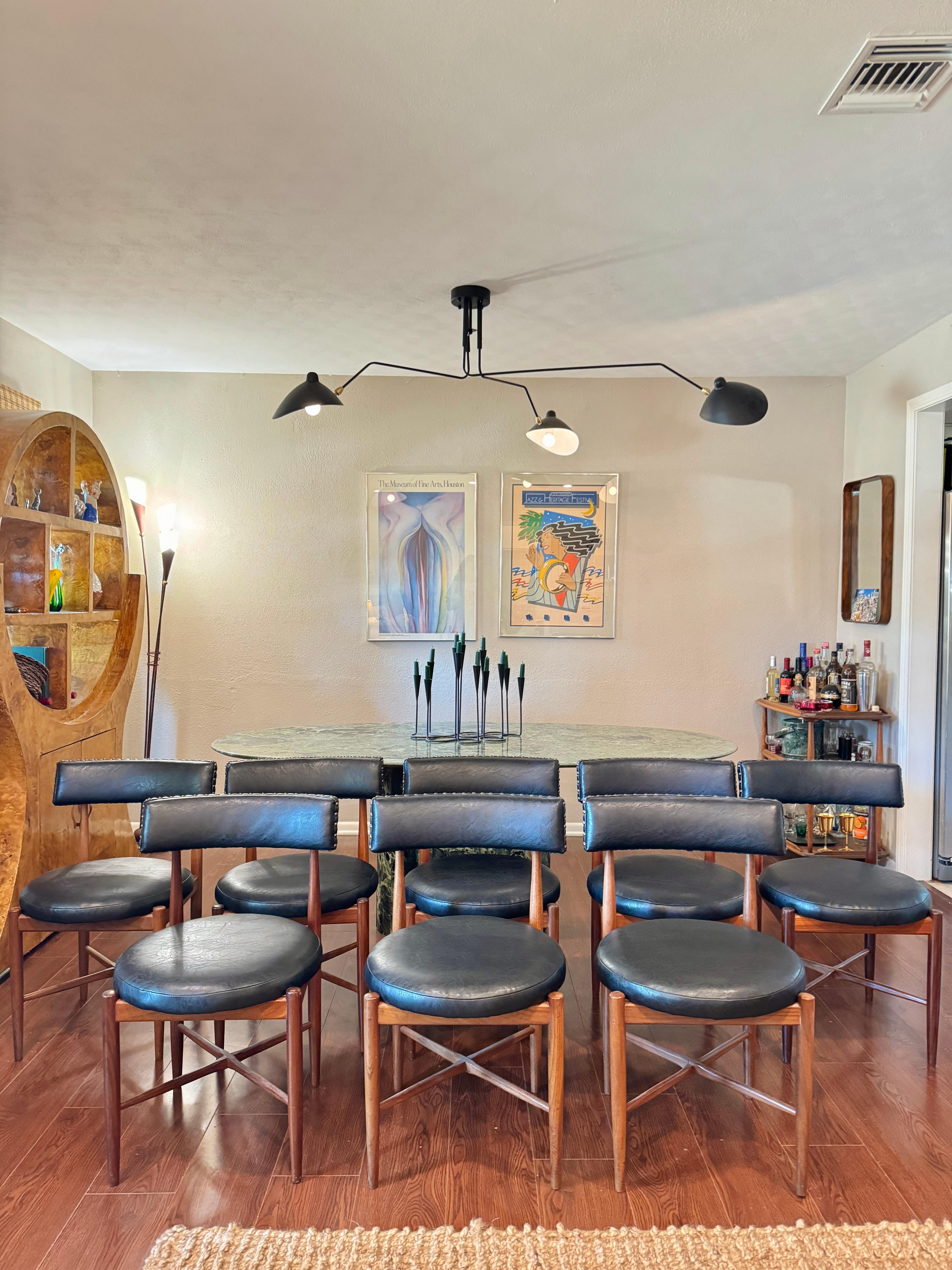 mid century modern set of 8 dining chairs by Victor Bramwell Wilkins for G plan 5