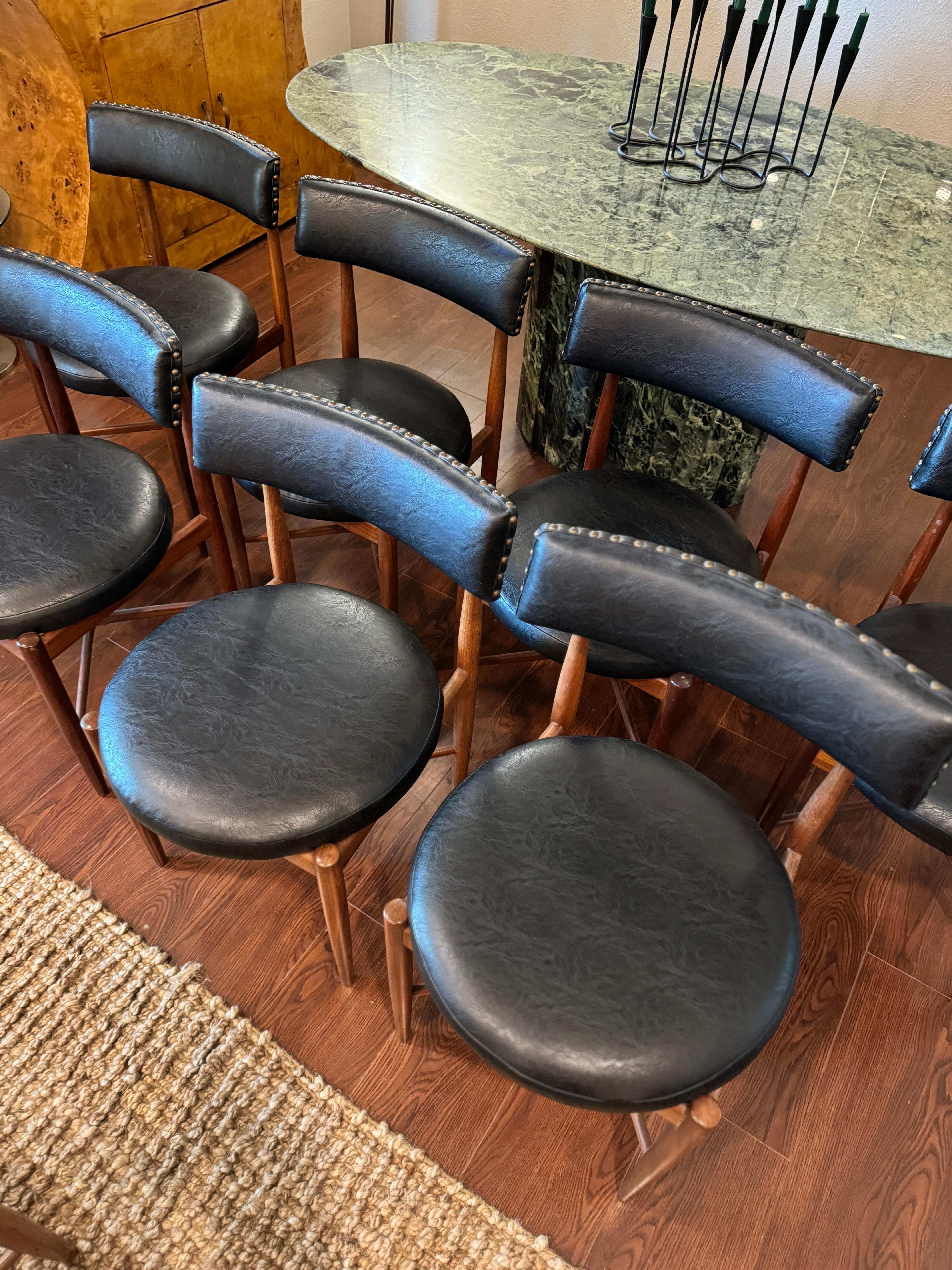 mid century modern set of 8 dining chairs by Victor Bramwell Wilkins for G plan For Sale 10