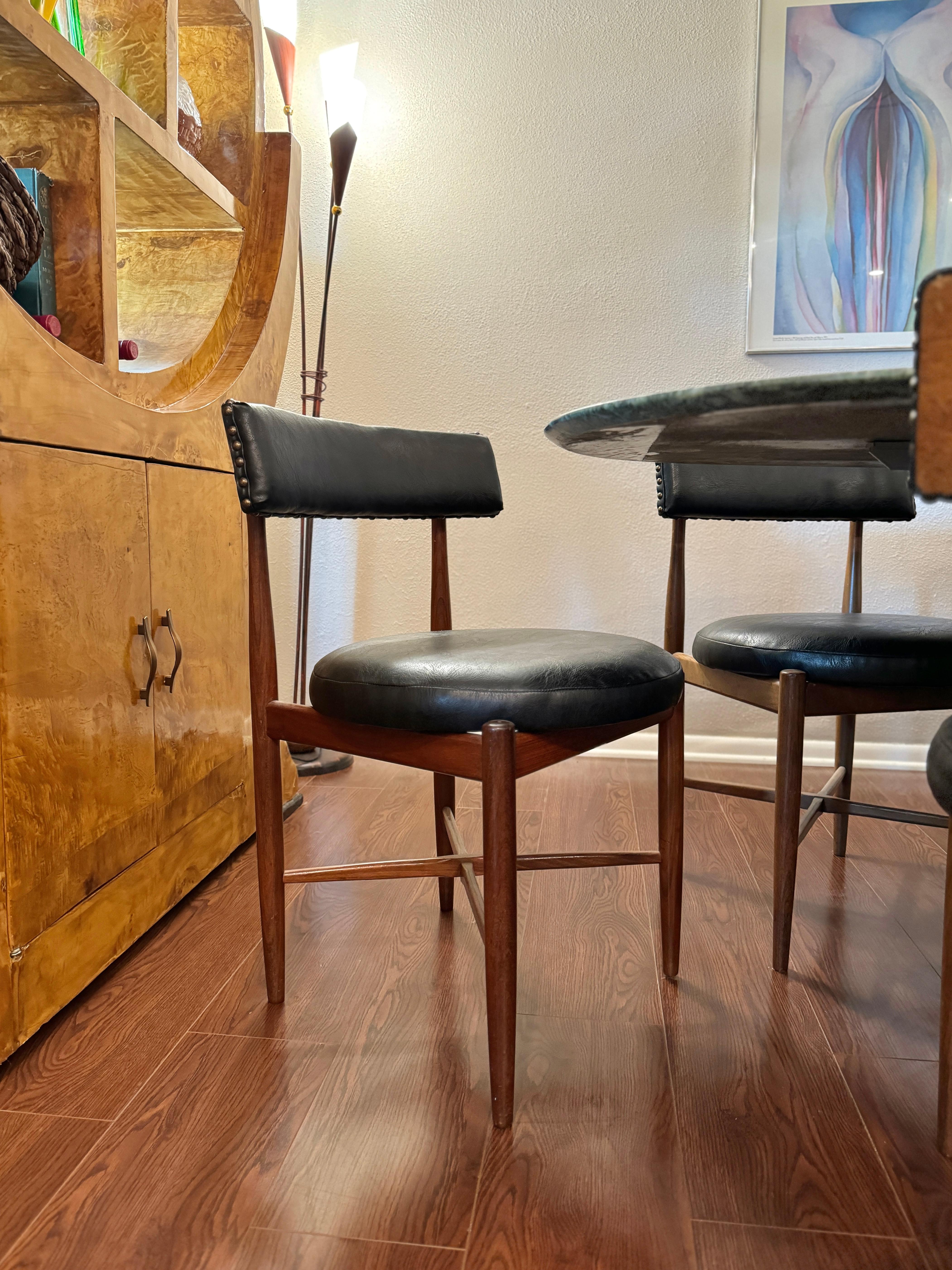 mid century modern set of 8 dining chairs by Victor Bramwell Wilkins for G plan For Sale 12