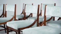 Moderner Satz von 8 Esszimmerstühlen aus der Mitte des Jahrhunderts Modell 110 von Ico Parisi für Cassina