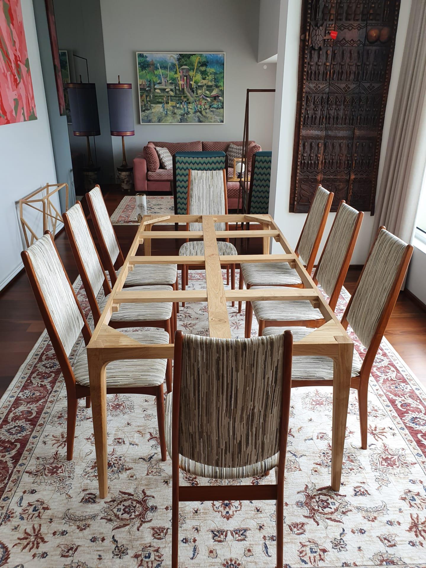 Mid-Century Modern Set of 8 Teak Dining Chairs Attributed to Johannes Andersen 2