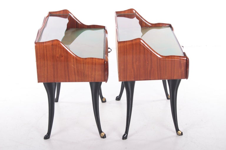 Mid-Century Modern Set of Bedside Tables by Paolo Buffa Italy, 1950s For Sale 1