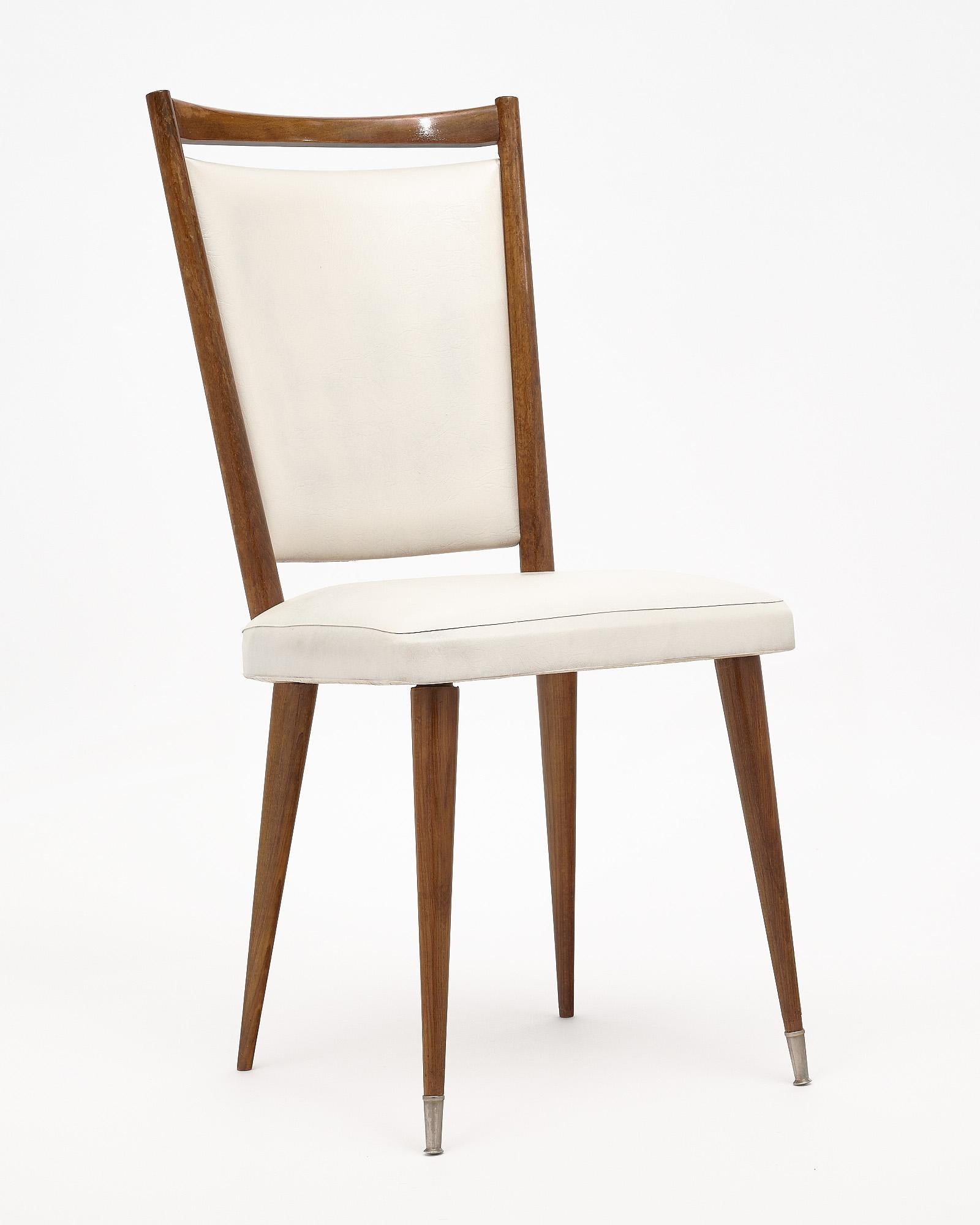 French Mid-Century Modern Set of Dining Chairs For Sale