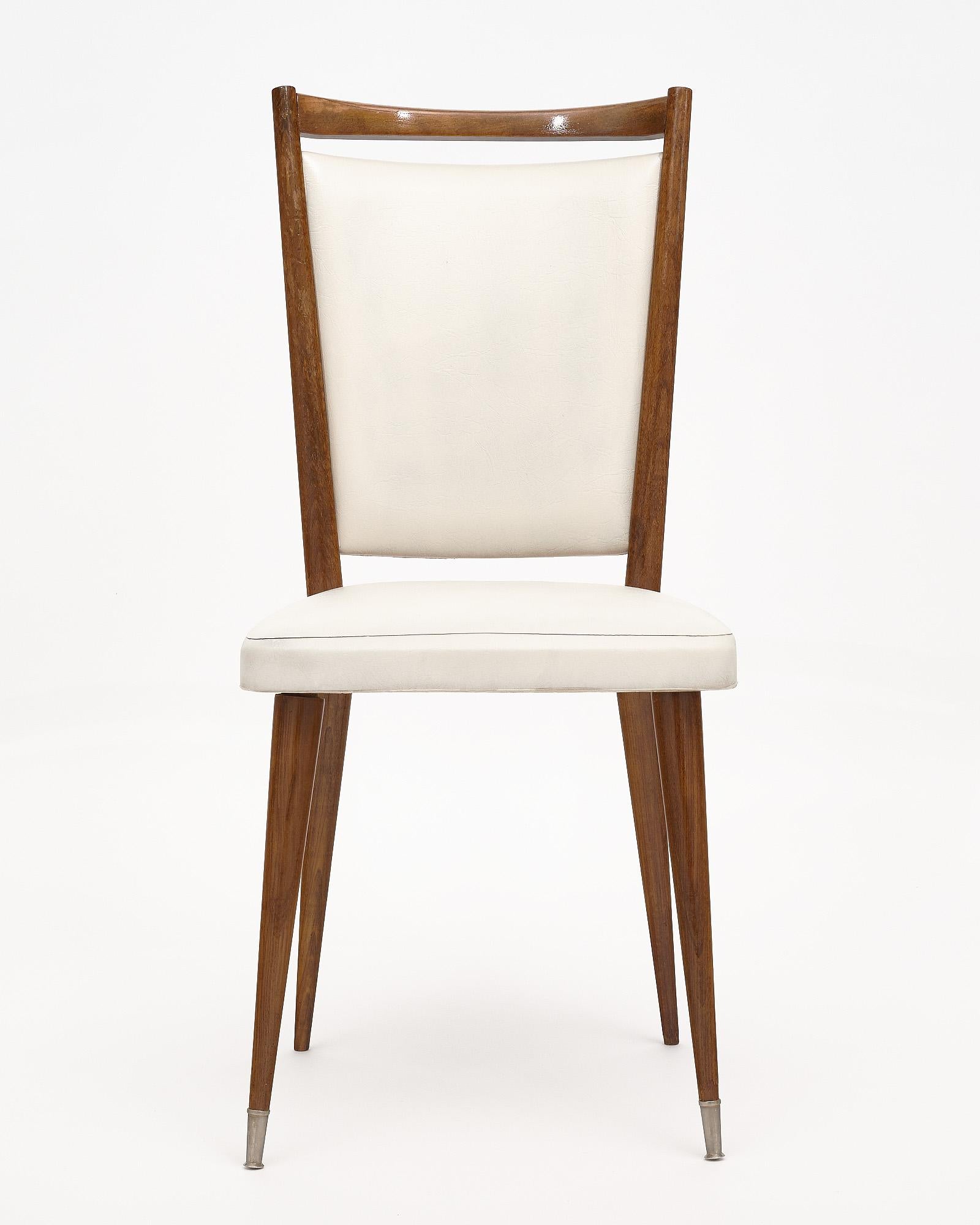 Upholstery Mid-Century Modern Set of Dining Chairs For Sale