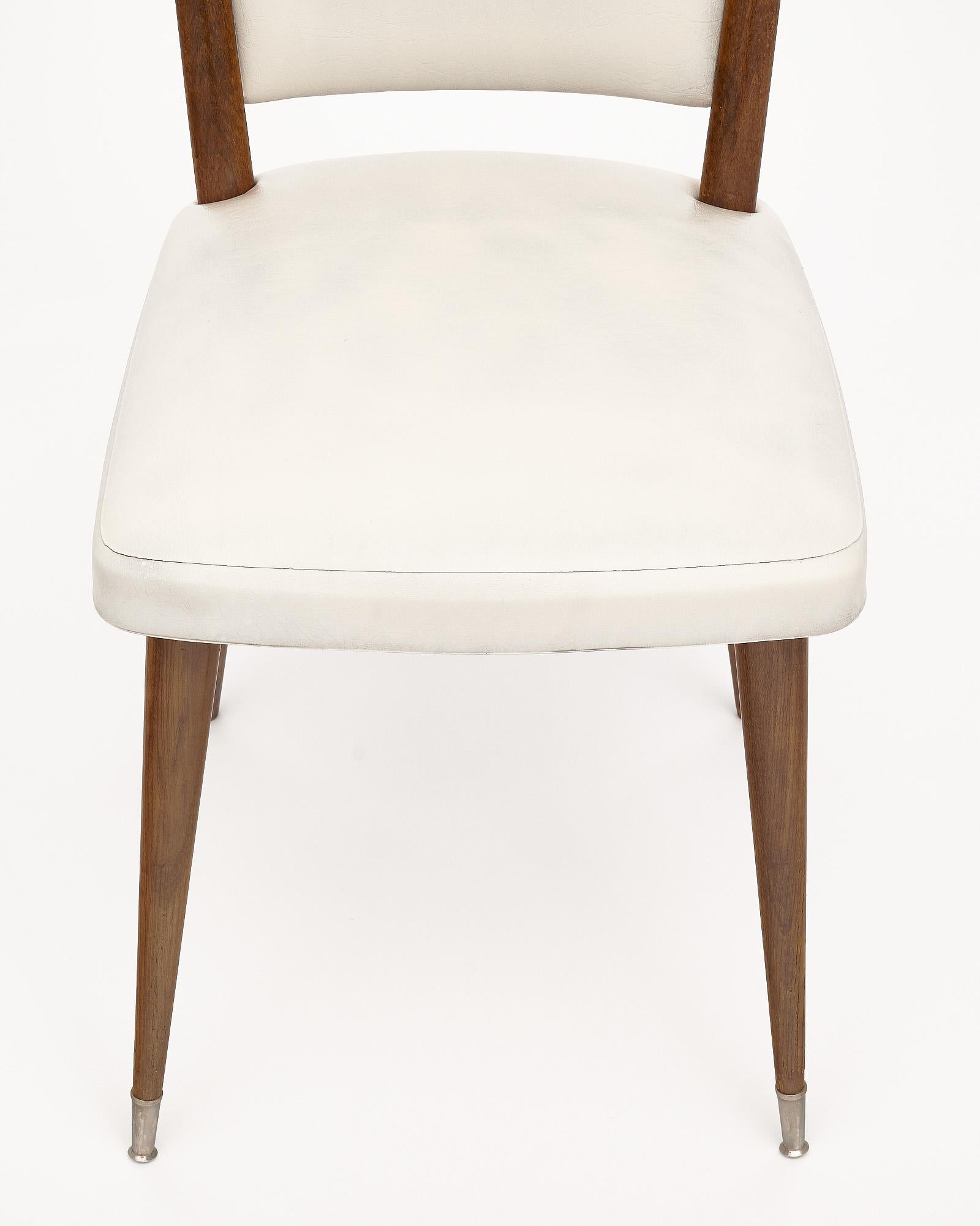 Tissu d'ameublement Ensemble de chaises de salle à manger mi-siècle moderne en vente