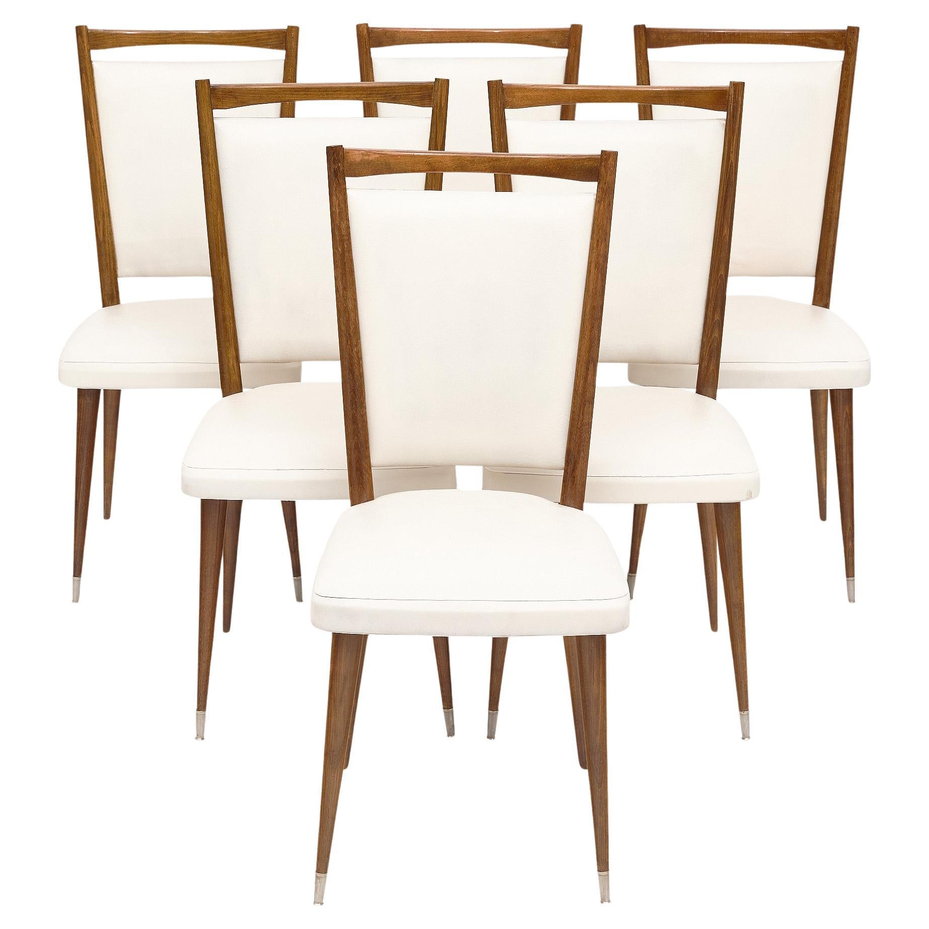 Mid-Century Modern Set of Dining Chairs For Sale