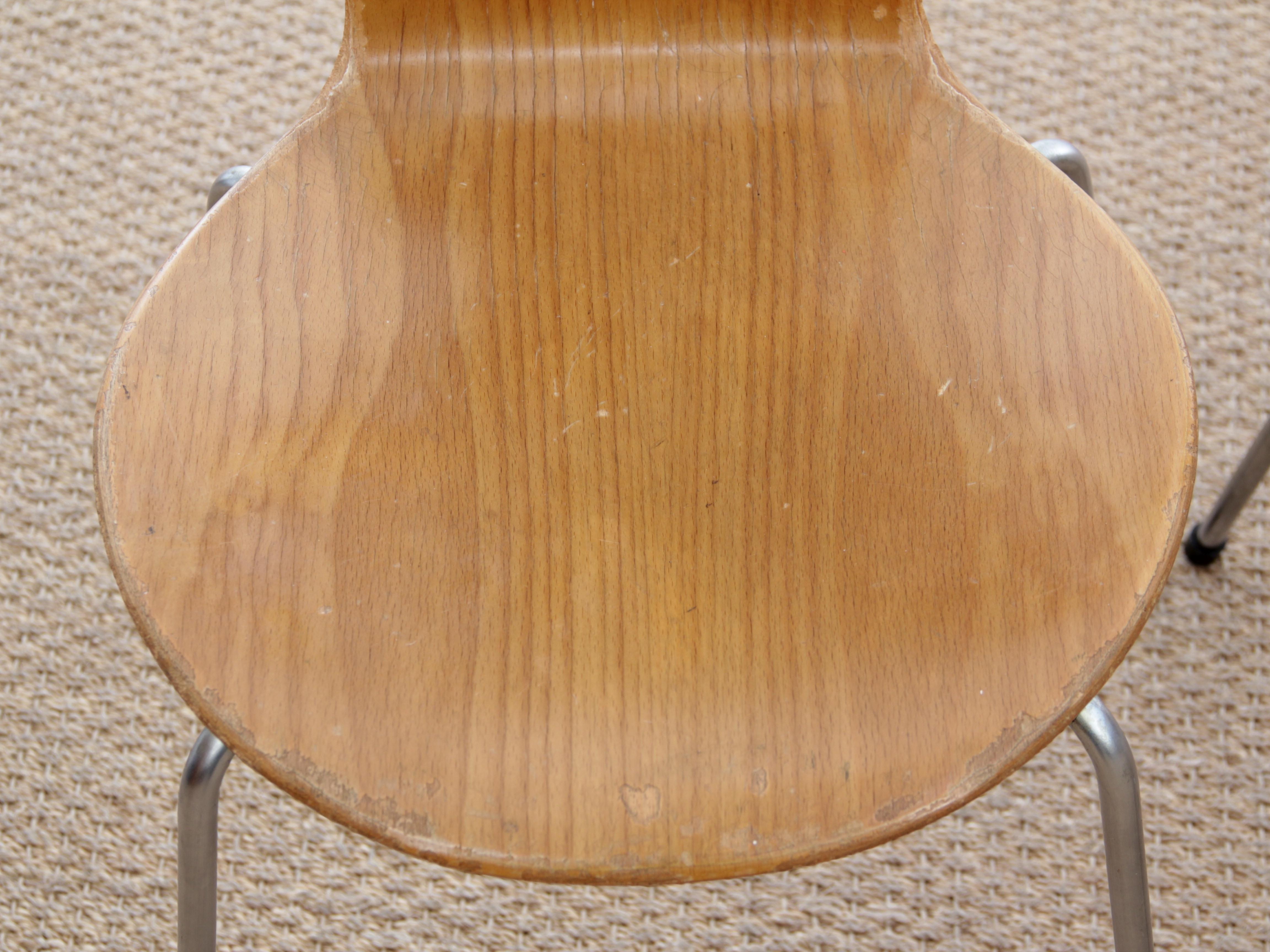 Mid-Century Modern Set of Dining Hant Chairs, 4 Legs 6