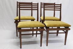 Mid-Century Modern Set of Four Chairs by Malinche, Mexico, circa 1960
