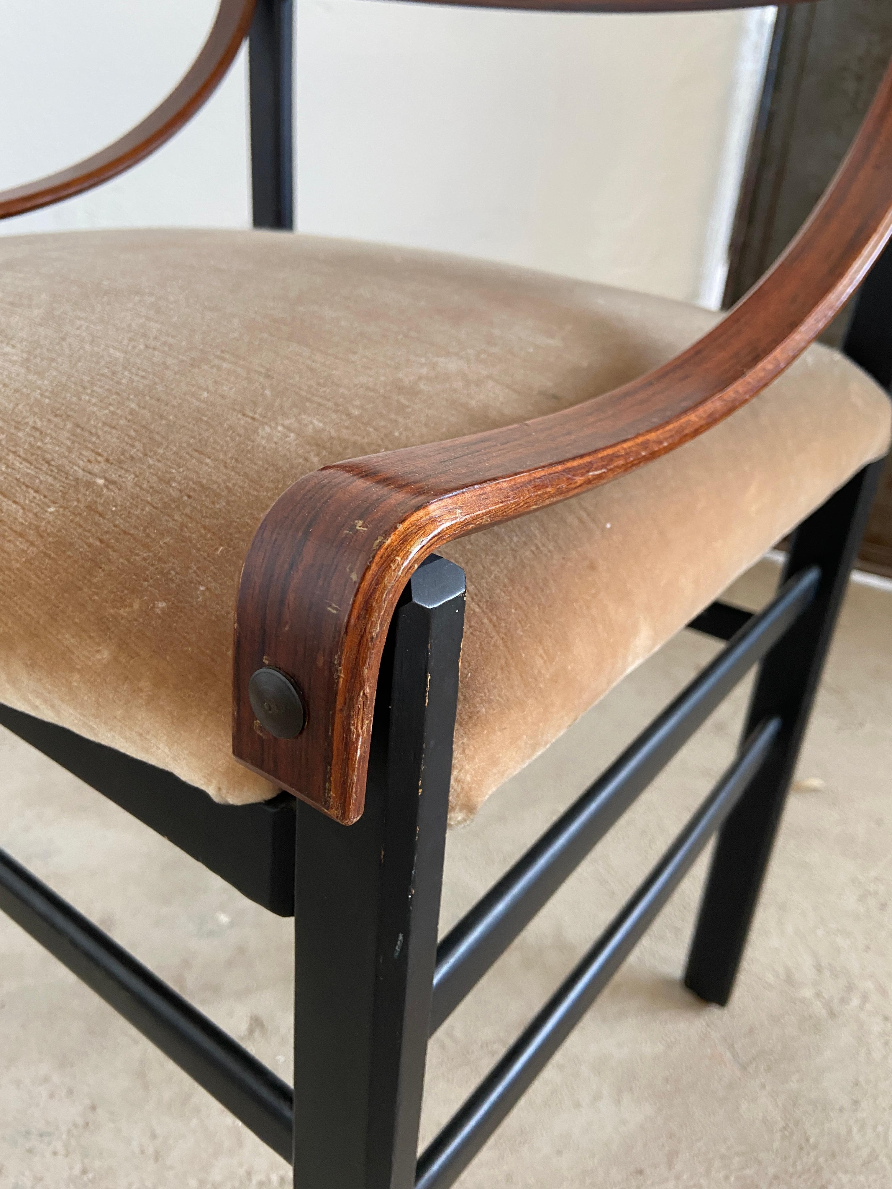 Mid-Century Modern Set of Four Danish Dining Room Mahogany Chairs, 1960s 3