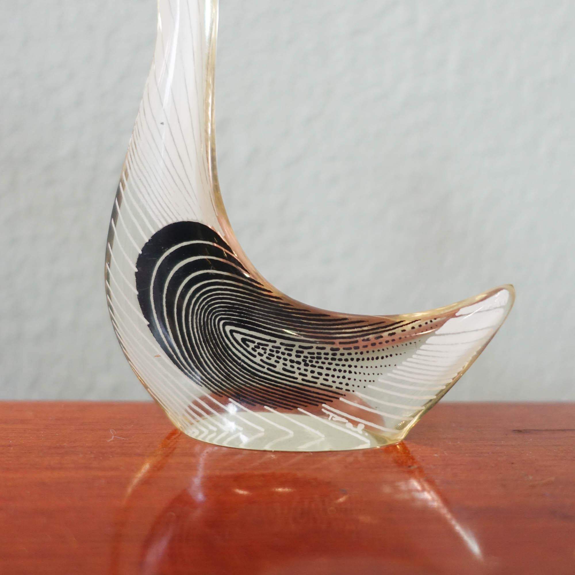 Mid-Century Modern Set of Geese in Acrylic Glass by Abraham Palatnik, 1970's For Sale 8
