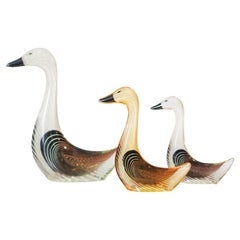 Mid-Century Modern Set of Geese in Acrylic Glass by Abraham Palatnik, 1970's