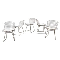 Mid-Century Modern Set of Metal Chairs in Style of Harry Bertoia, 1970s