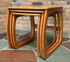 Mid-Century Modern Set of Nesting Side Tables by Nathan Mastercraftsman, 1960s
