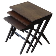 Mid Century Modern Set of Nesting Tables by Bengt Ruda for Nordiska Kompaniet