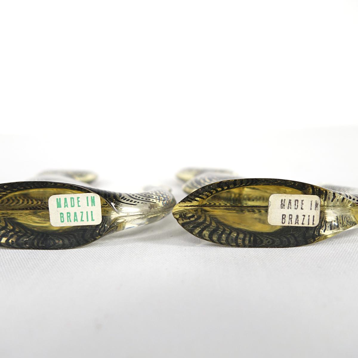 Mid-Century Modern Set of Six Cats in Lucite Made by Abraham Palatnik 8