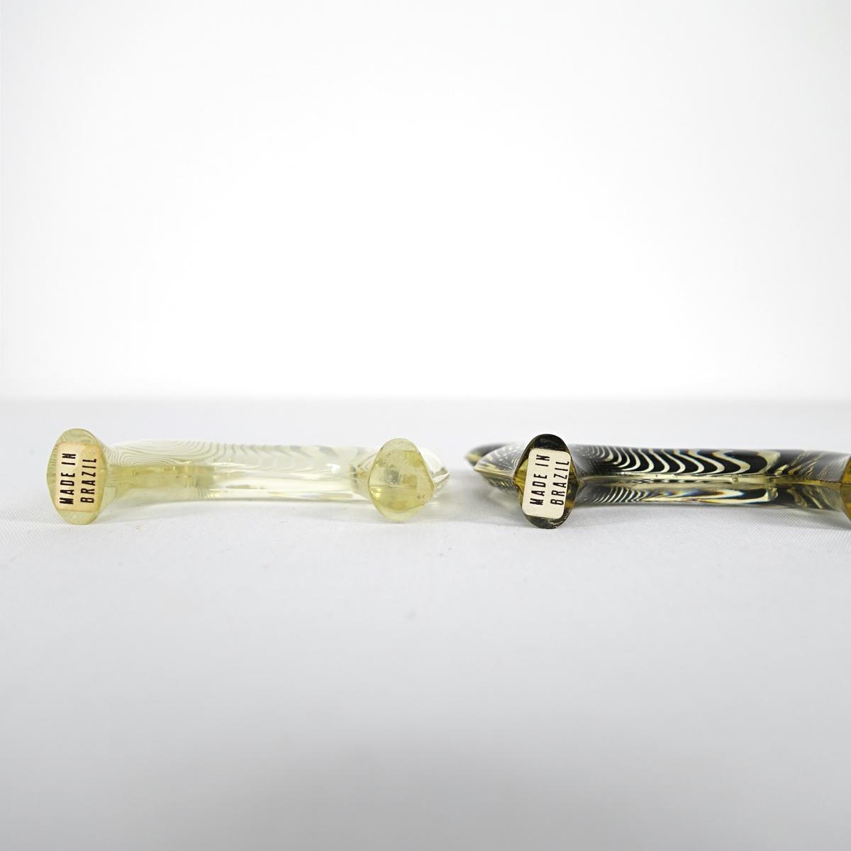 Mid-Century Modern Set of Six Cats in Lucite Made by Abraham Palatnik 10