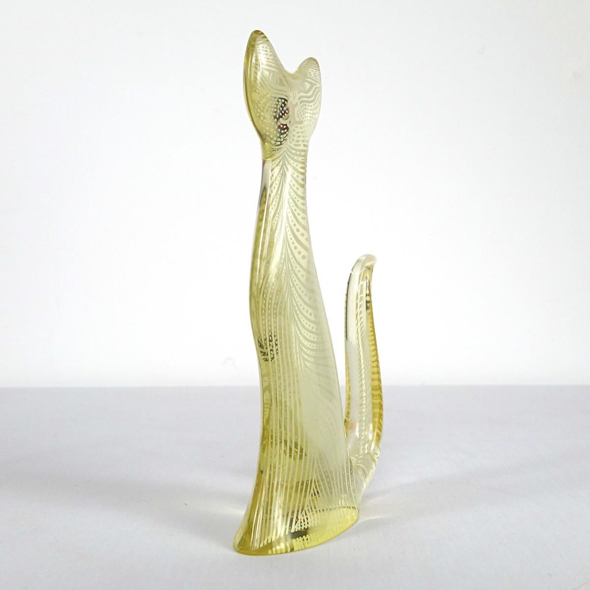abraham palatnik lucite cat
