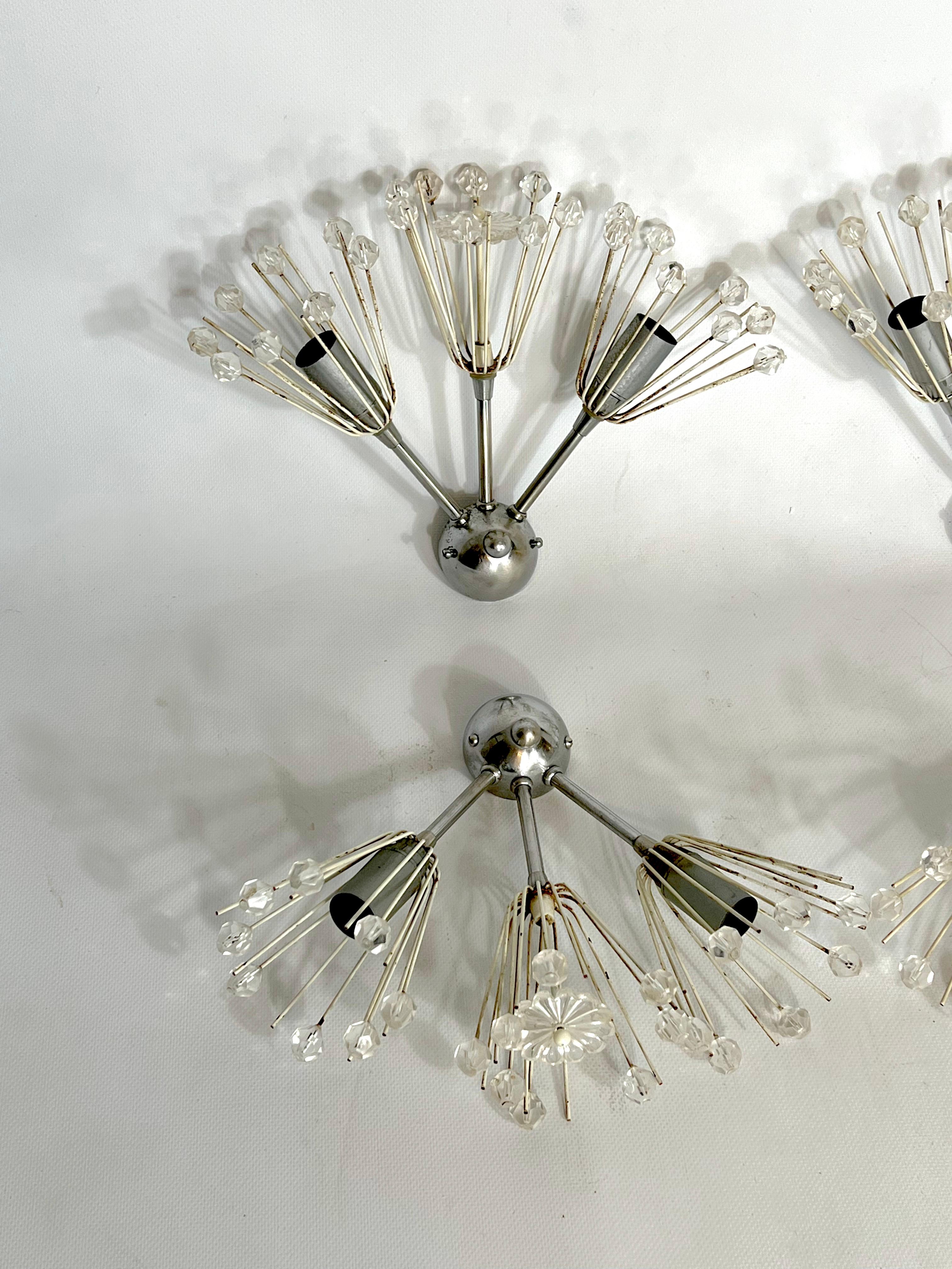 Mid-Century Modern Set of Six Emil Stejnar Sconces from 60s For Sale 5