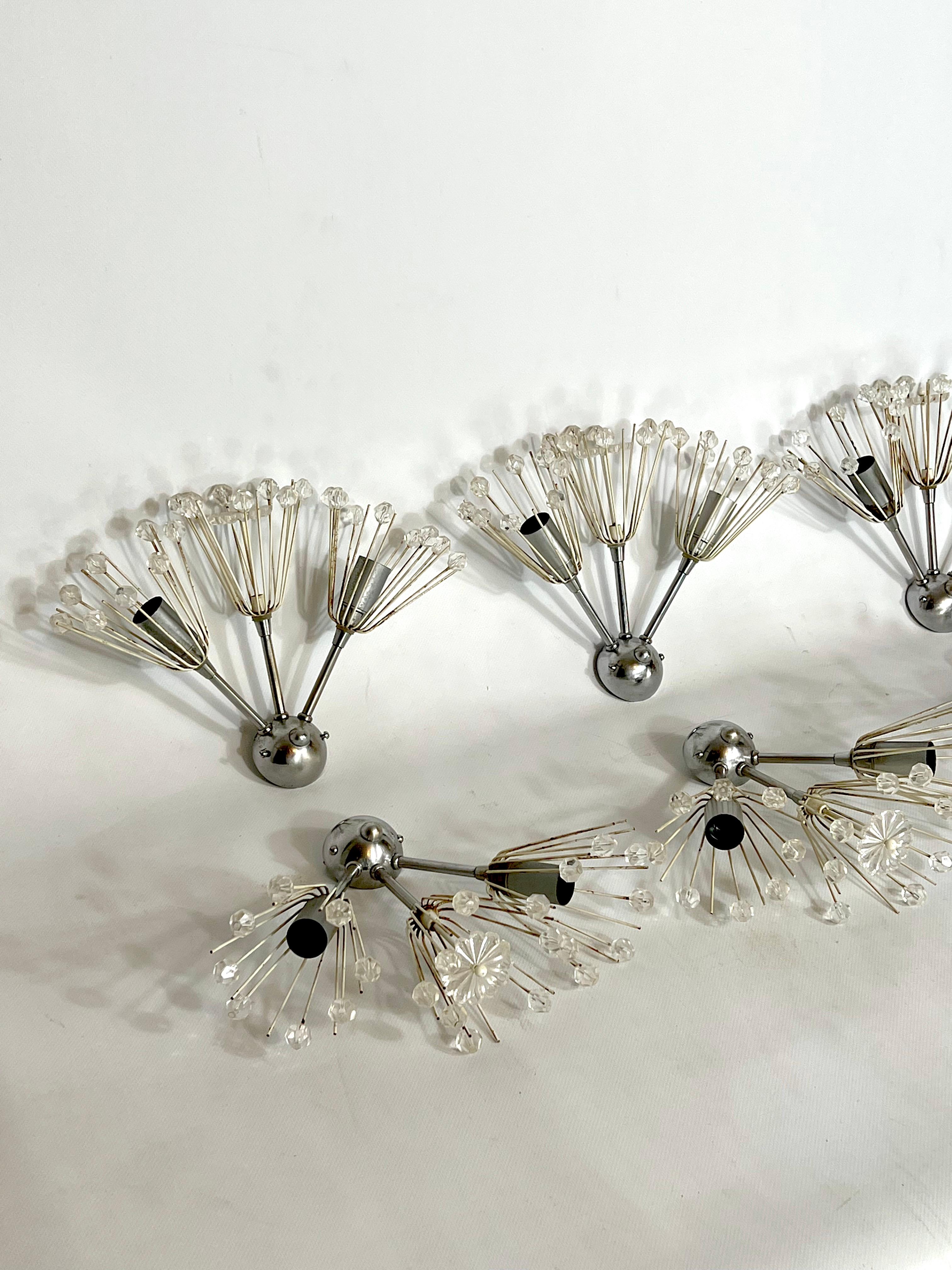 Mid-Century Modern Set of Six Emil Stejnar Sconces from 60s For Sale 3