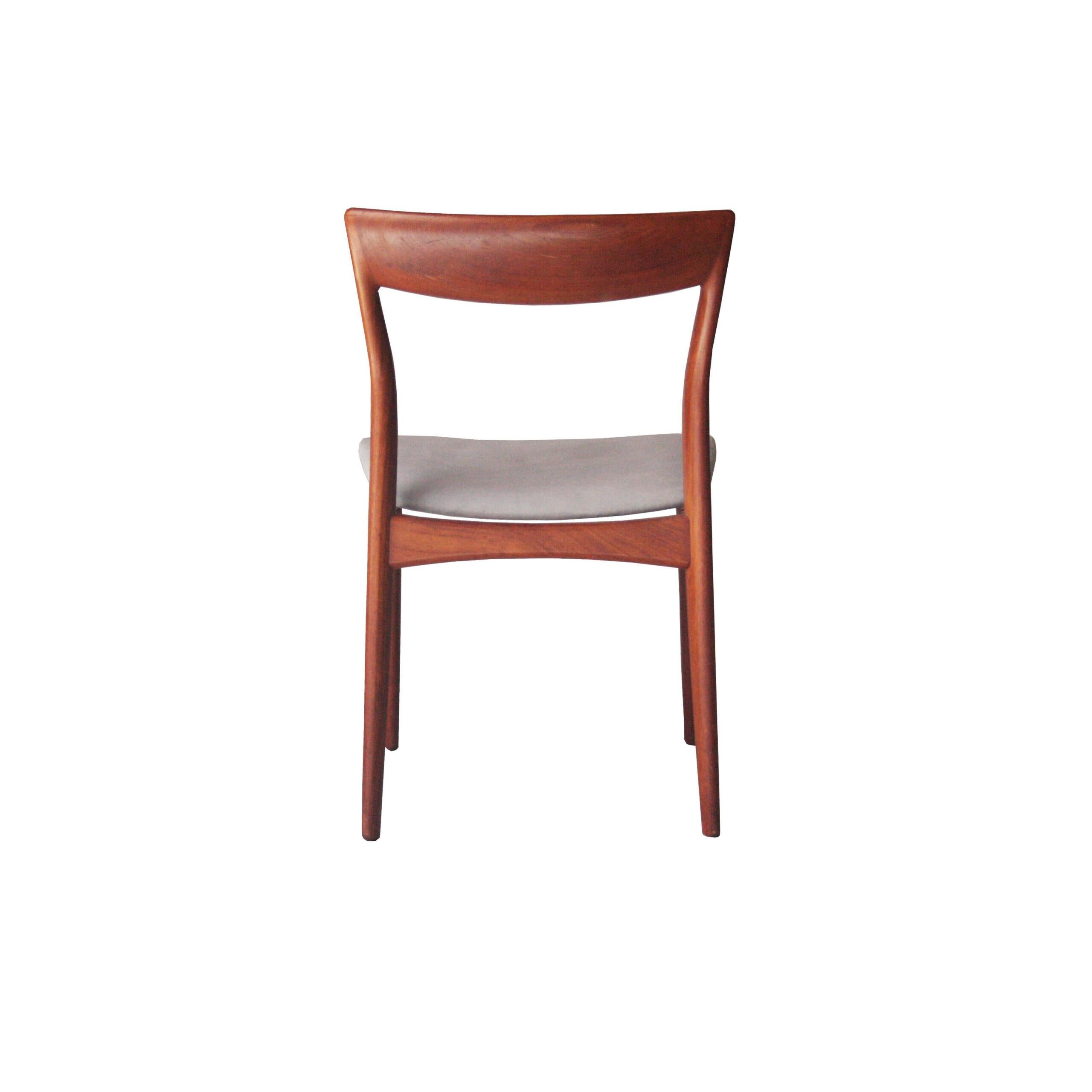 Mid-Century Modern Set of Six Teak Dining Chairs, Sweden, 1960 In Good Condition For Sale In Madrid, ES