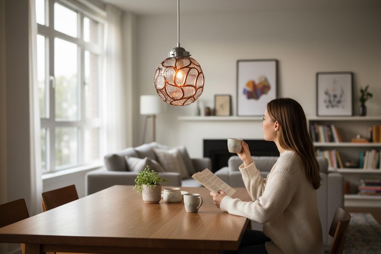 Ensemble de trois lampes à suspension en verre modernes du milieu du siècle, Autriche, années 1960 en vente 6