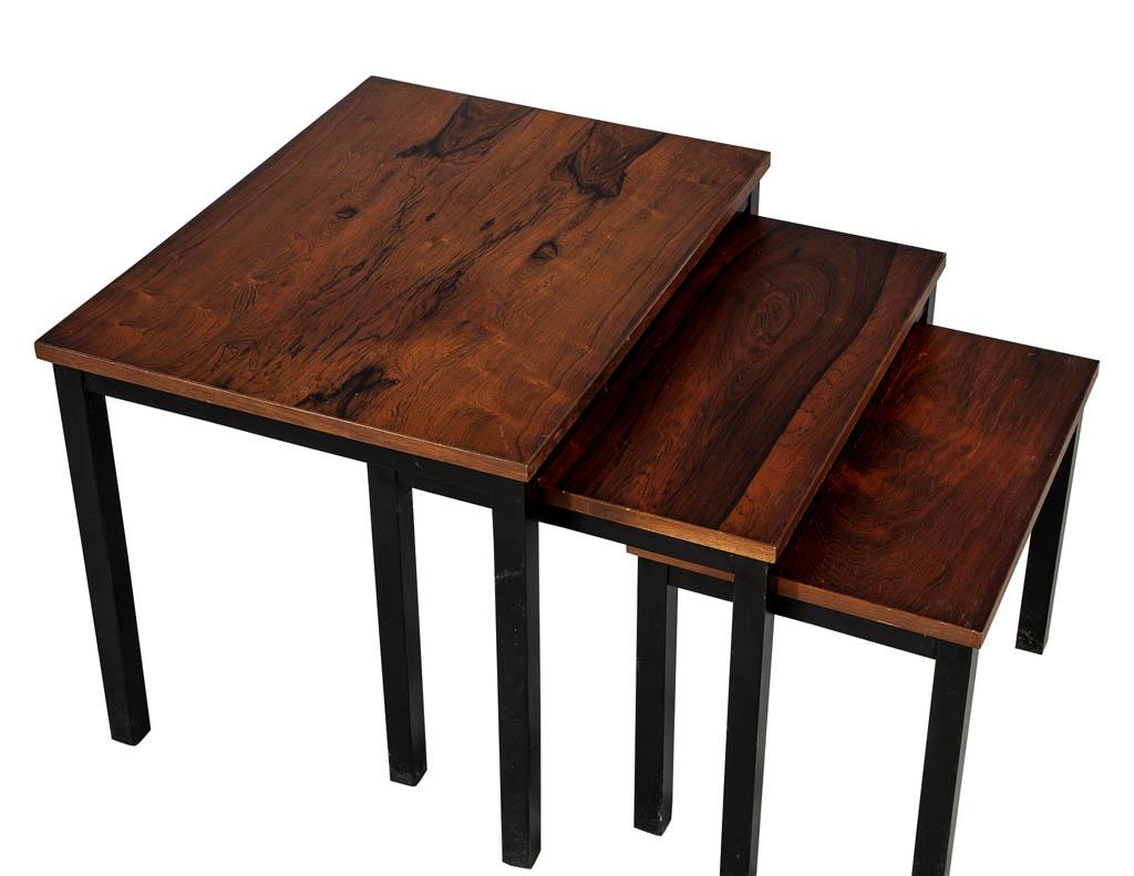 Danish Mid-Century Modern Set of Three Nesting Tables