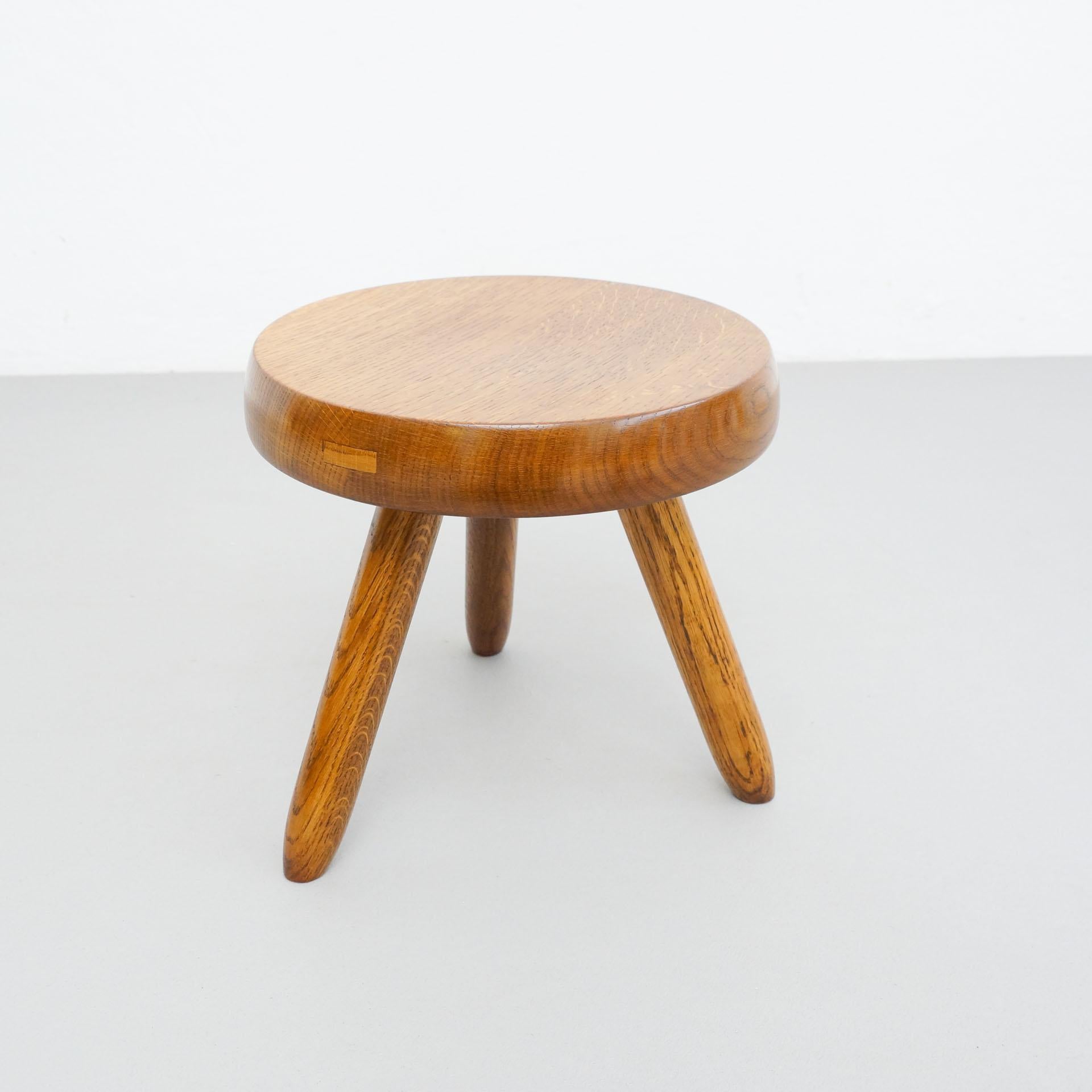 Mid-Century Modern Set of Two Stools in the Style of Charlotte Perriand 5