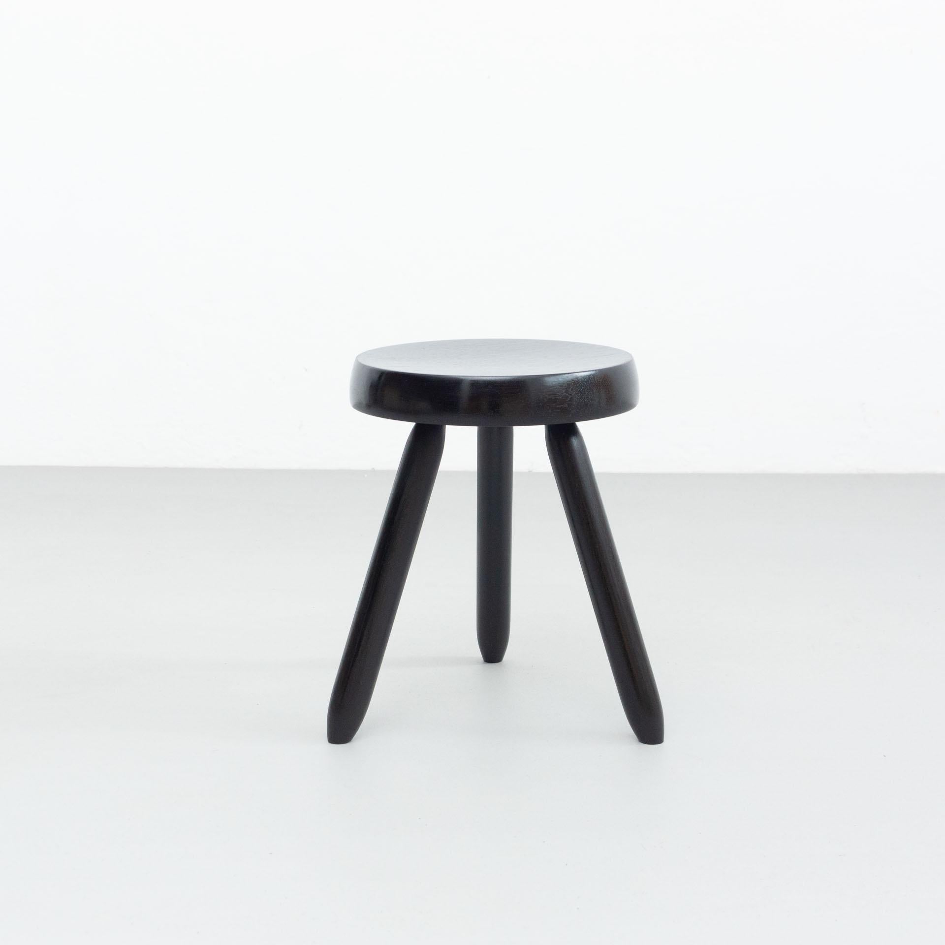 Mid-Century Modern Set of Two Stools in the Style of Charlotte Perriand 6