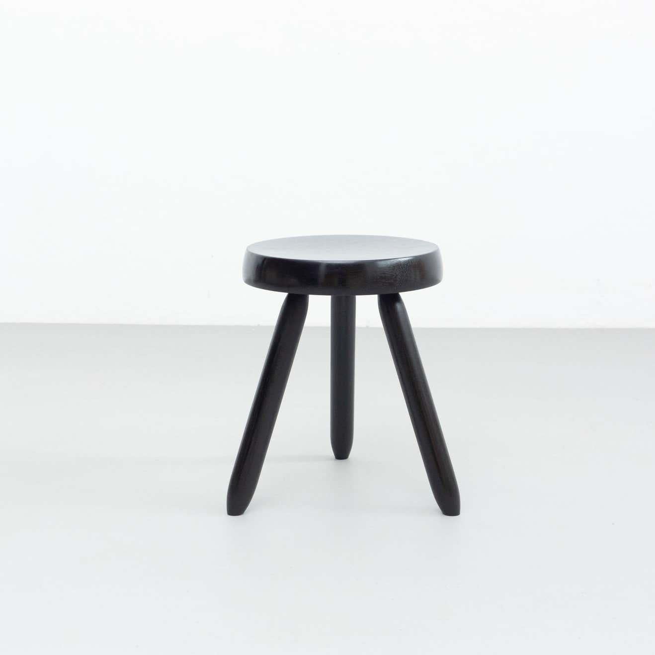 Mid-Century Modern Set of Two Stools in the Style of Charlotte Perriand 8