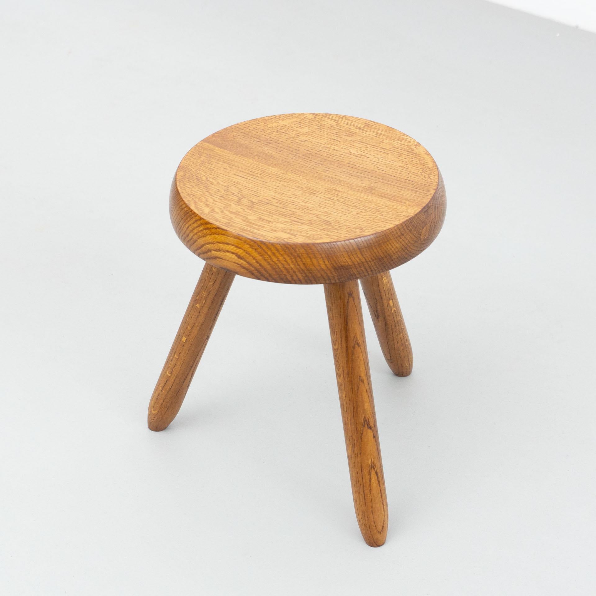 Mid-Century Modern Set of Two Stools in the Style of Charlotte Perriand 12