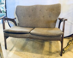 Mid-Century Modern Settee Sofa or Loveseat