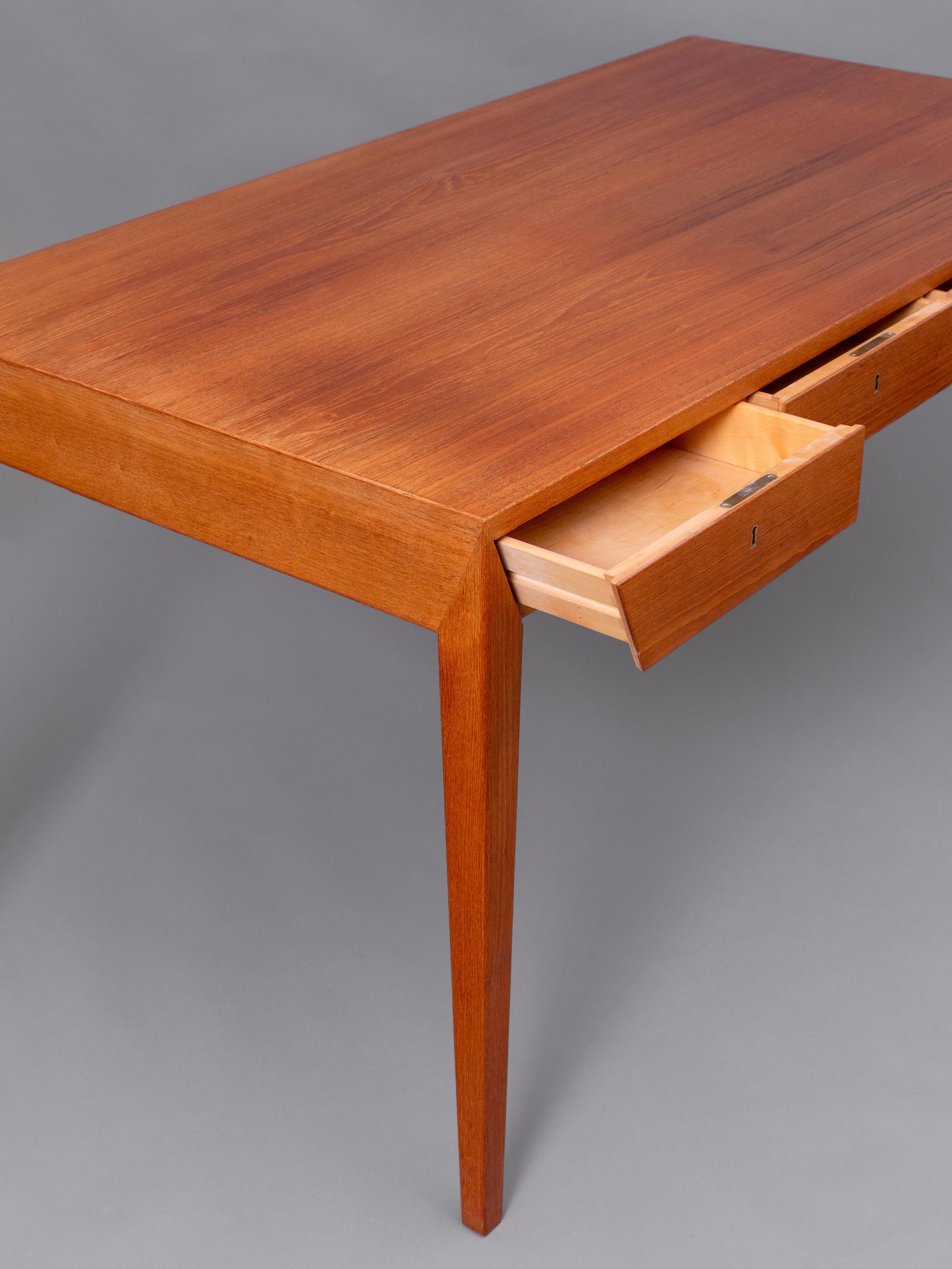 Mid-20th Century Mid-century modern Severin Hansen Teak Desk For Sale