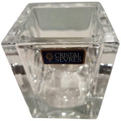 Mid-Century Modern Sevres Ice Cube Bucket Crystal