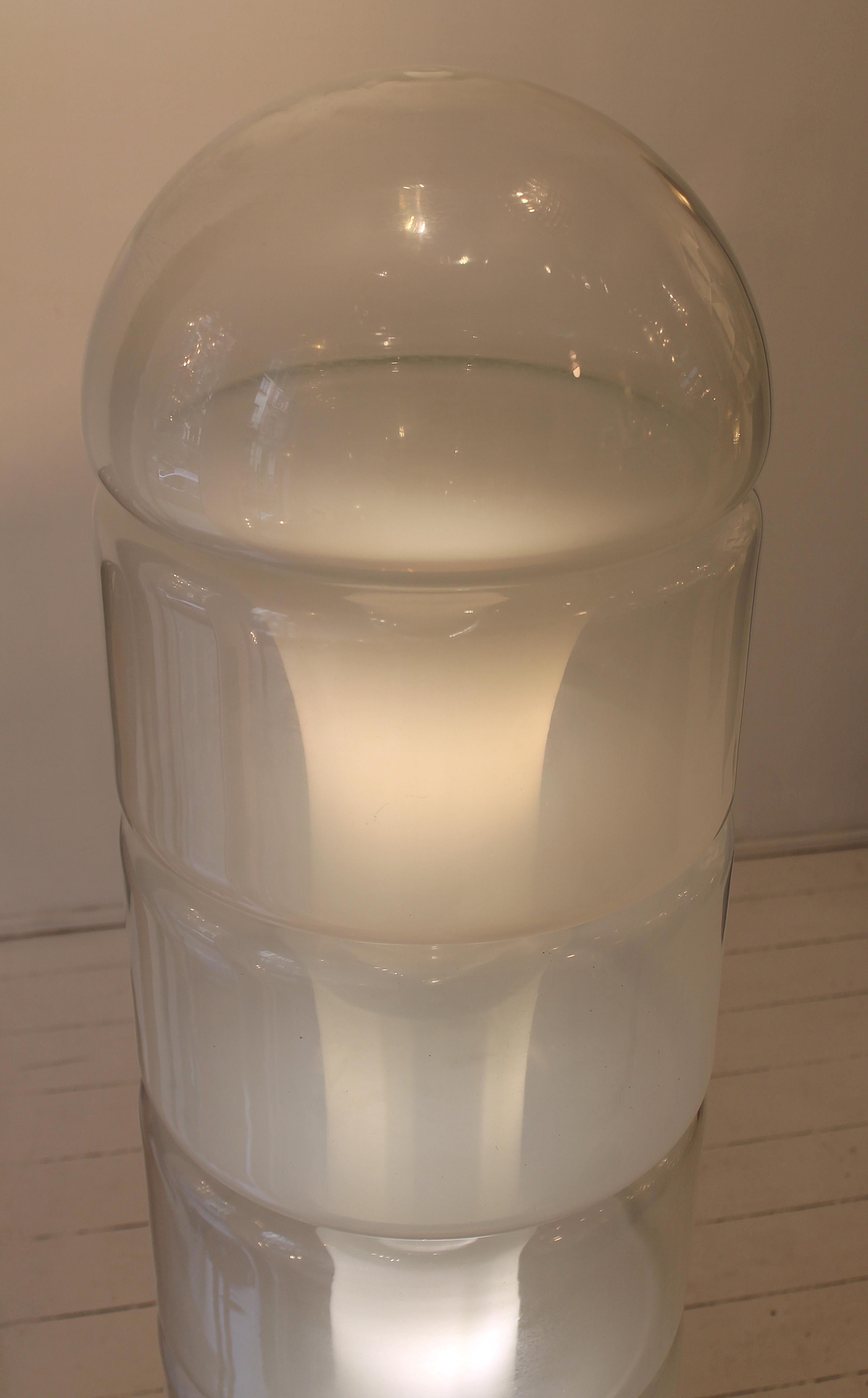 Murano Glass Mid-Century Modern Sfumato Floor Lamp Model LT316 by Carlo Nason for Mazzega 