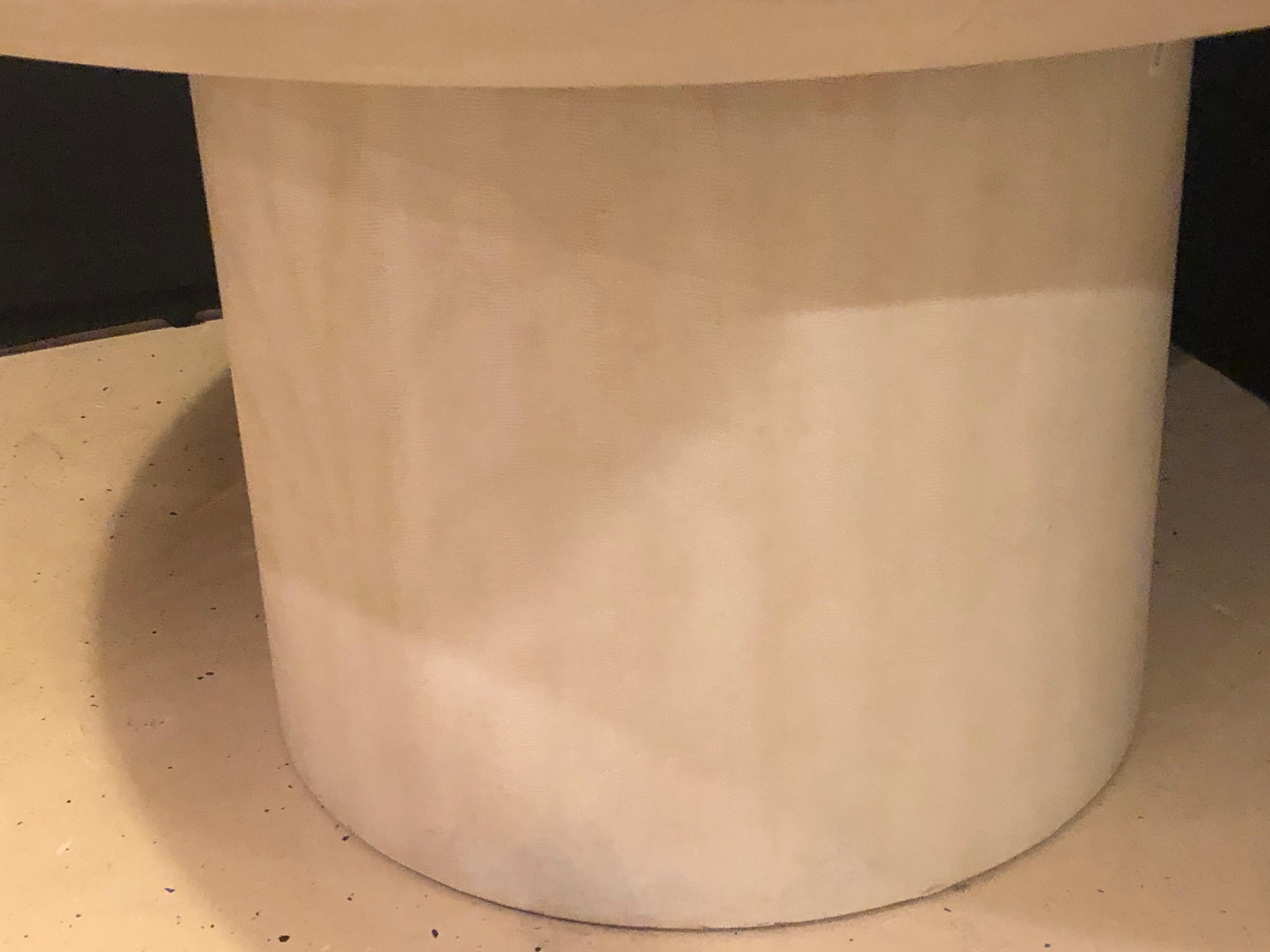 Karl Springer, Mid-Century Modern, Knife Edge Dining Table, Embossed Leather 1