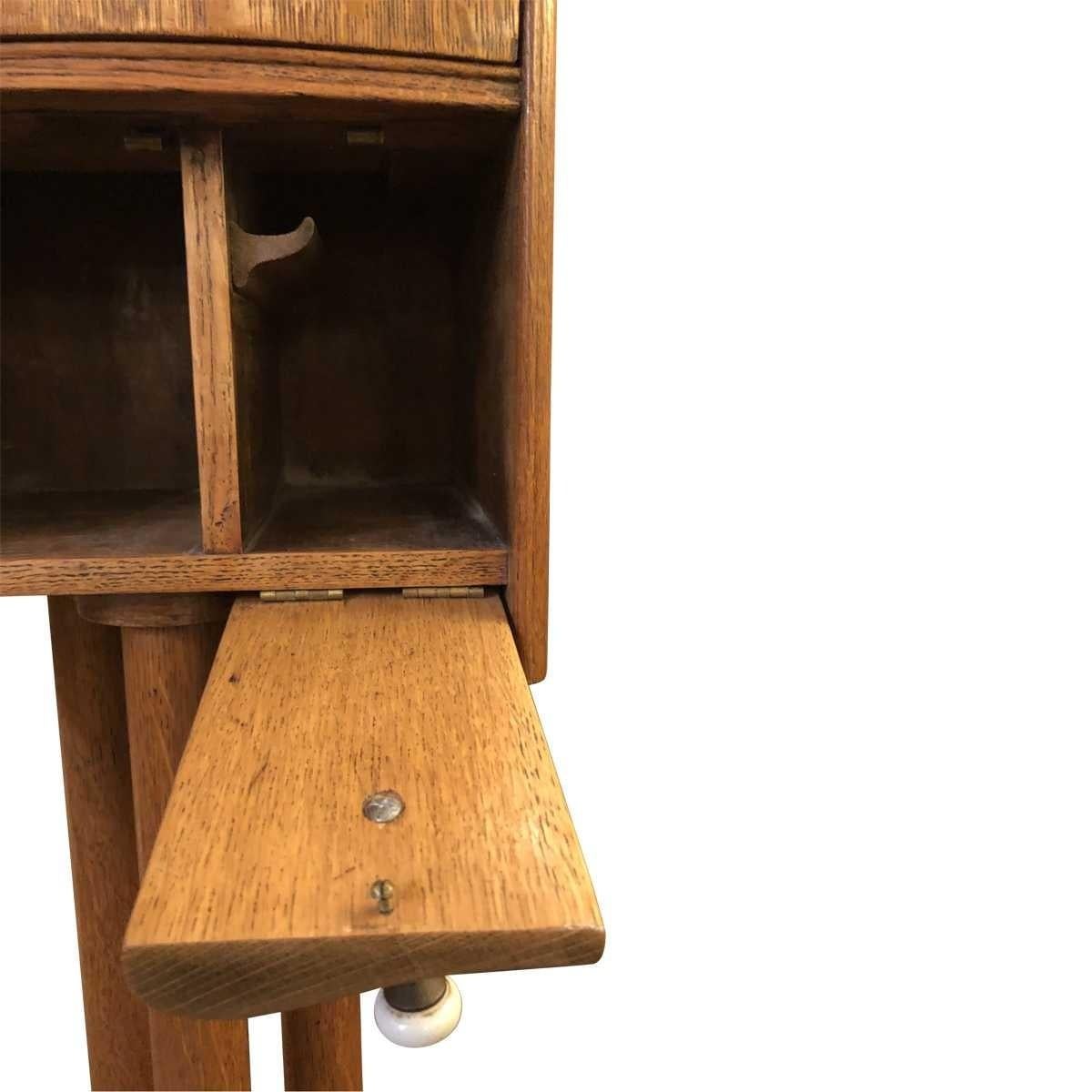 20th Century Mid-Century Modern Shaving Stand with Telescoping Mirror For Sale
