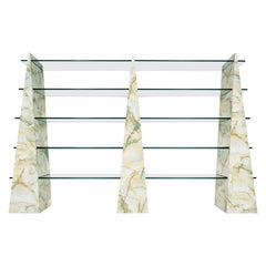 Mid-Century Modern Shelve, wood and Glass, Zini e Vescovini, 1970s