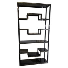 Mid-Century Modern Shelving Unit by Pierre Vandel, Lacquered Aluminum