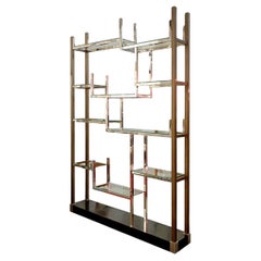 Mid-Century Modern Shelving Unit or Room Divider, 1970s
