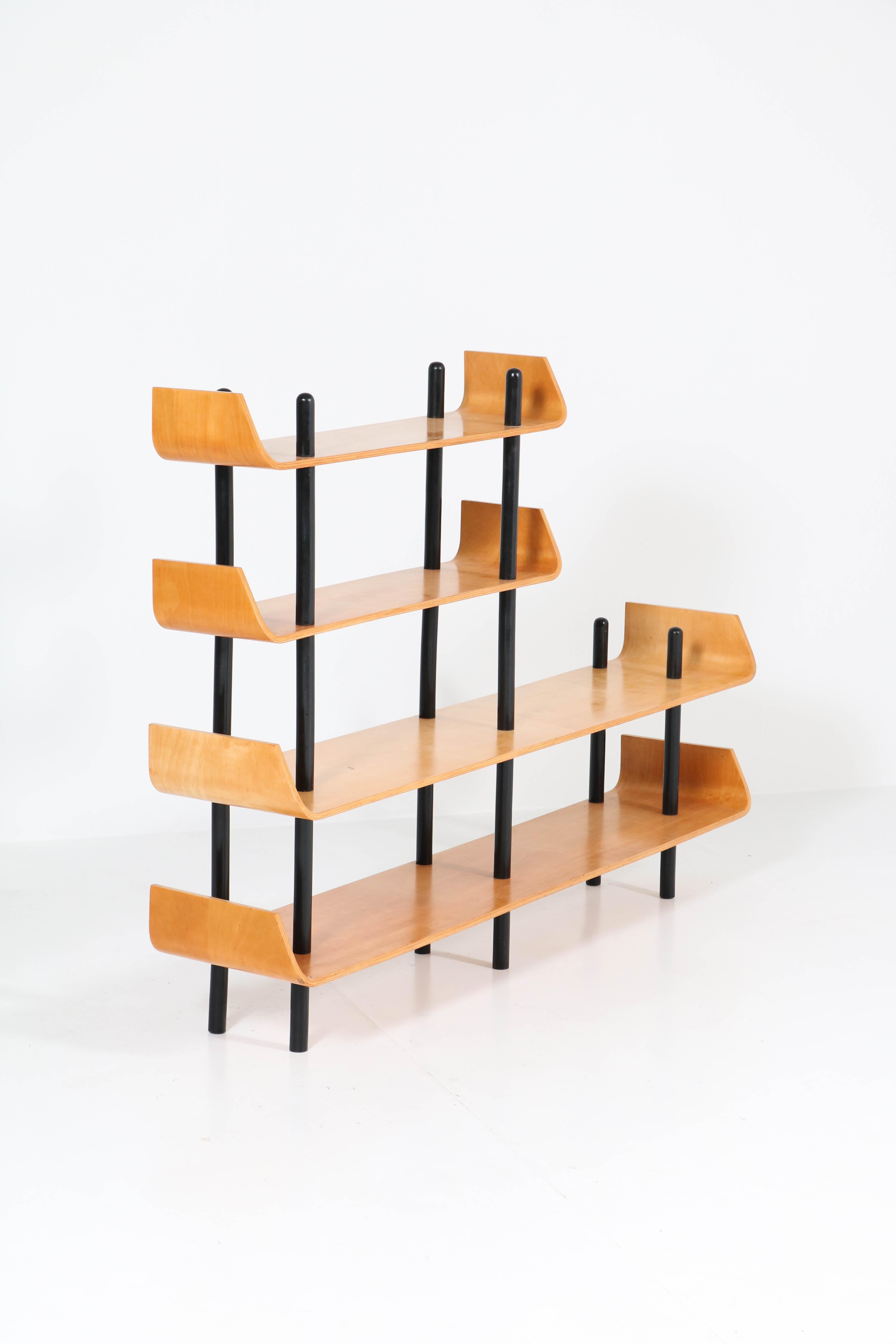 Mid-Century Modern Shelving Unit or Room Divider by Lutjens for Gouda Den Boer 3