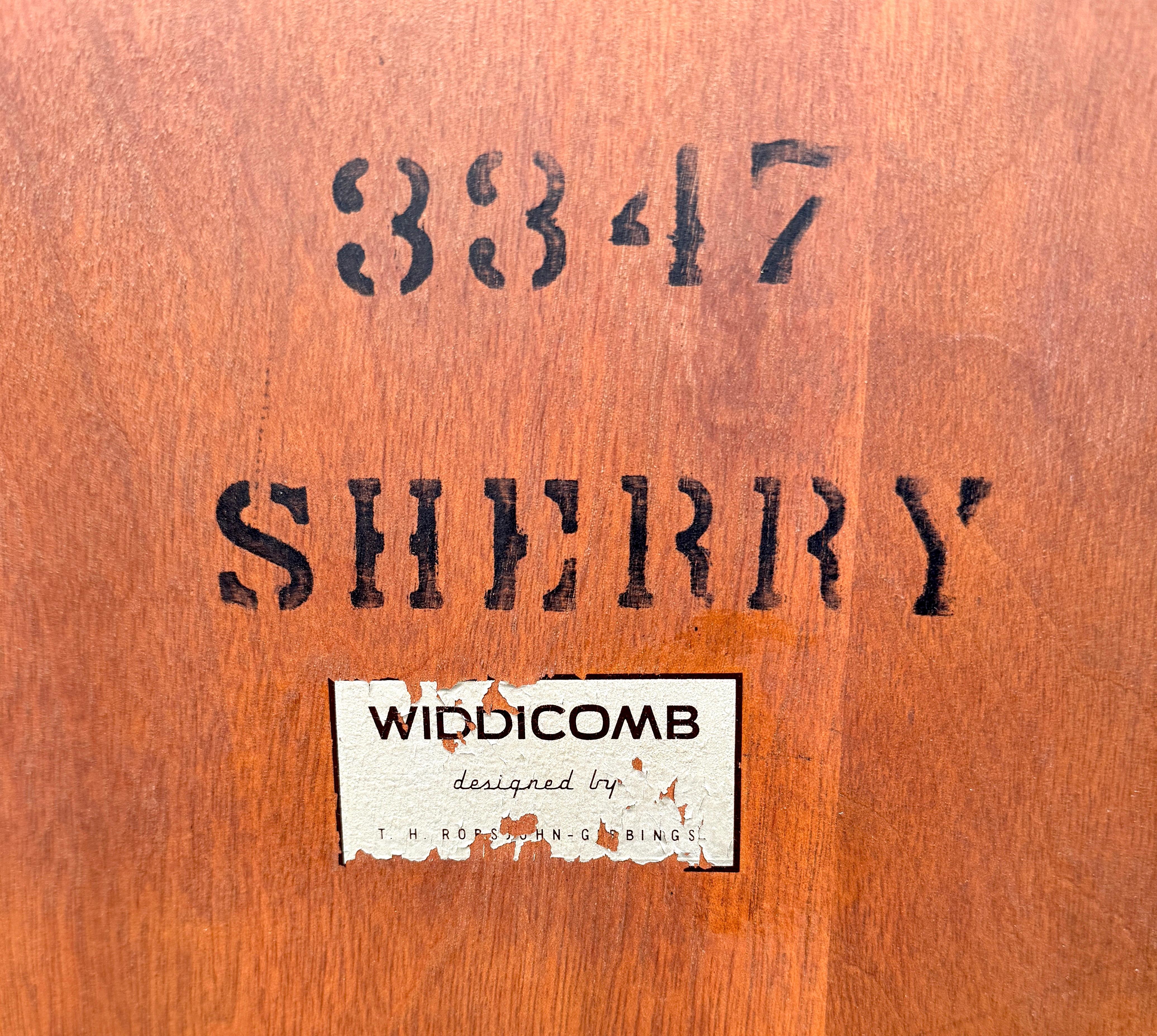 Table basse Sherry du milieu du siècle dernier par Widdcomb en vente 5